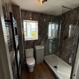 Completed walk-in shower bathroom renovation in Pill North Somerset