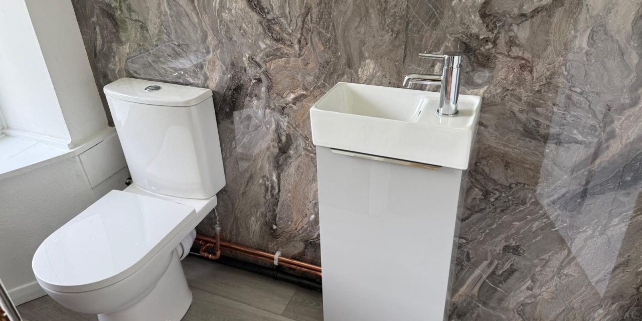 Downstairs Toilet Renovation in Easton-in-Gordano, North Somerset